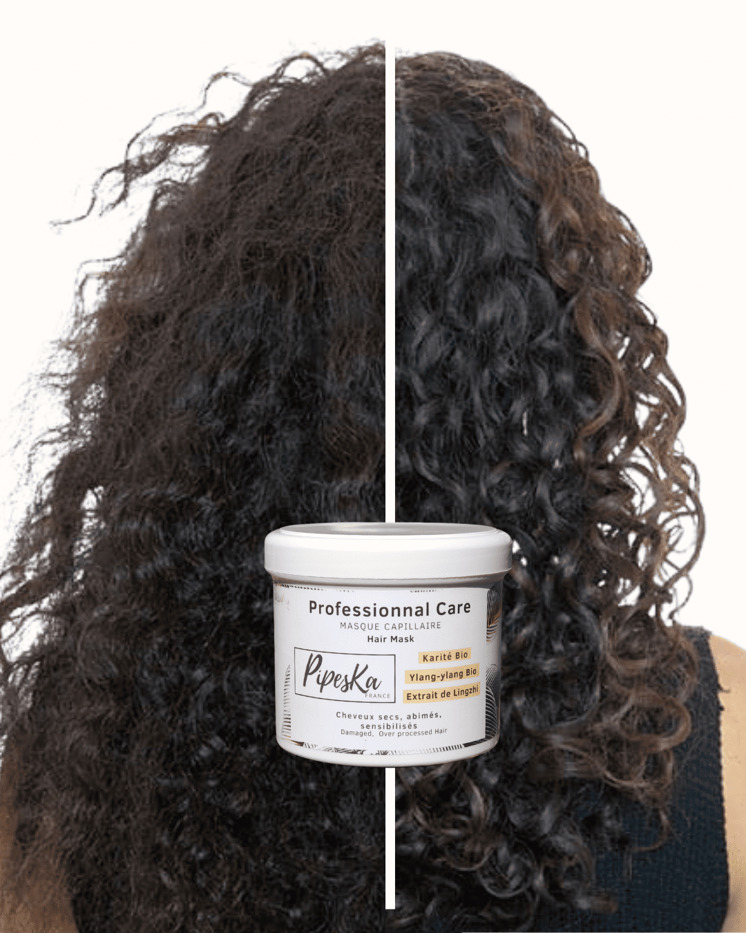 Dale a tu cabello seco y dañado un tratamiento reparador intenso con la mascarilla capilar ecológica Pipeska. Su fórmula, rica en karité, ylang-ylang y Lingzhi, hidrata en profundidad, fortalece la fibra capilar y le devuelve suavidad y flexibilidad, sin apelmazarlo. 🌿 Reparación e hidratación intensas ✨ Cabello suave, brillante y fortalecido 🌿 Karité, ylang-ylang y Lingzhi 99 % ingredientes naturales | Vegano 🇫🇷 Fabricado en Francia