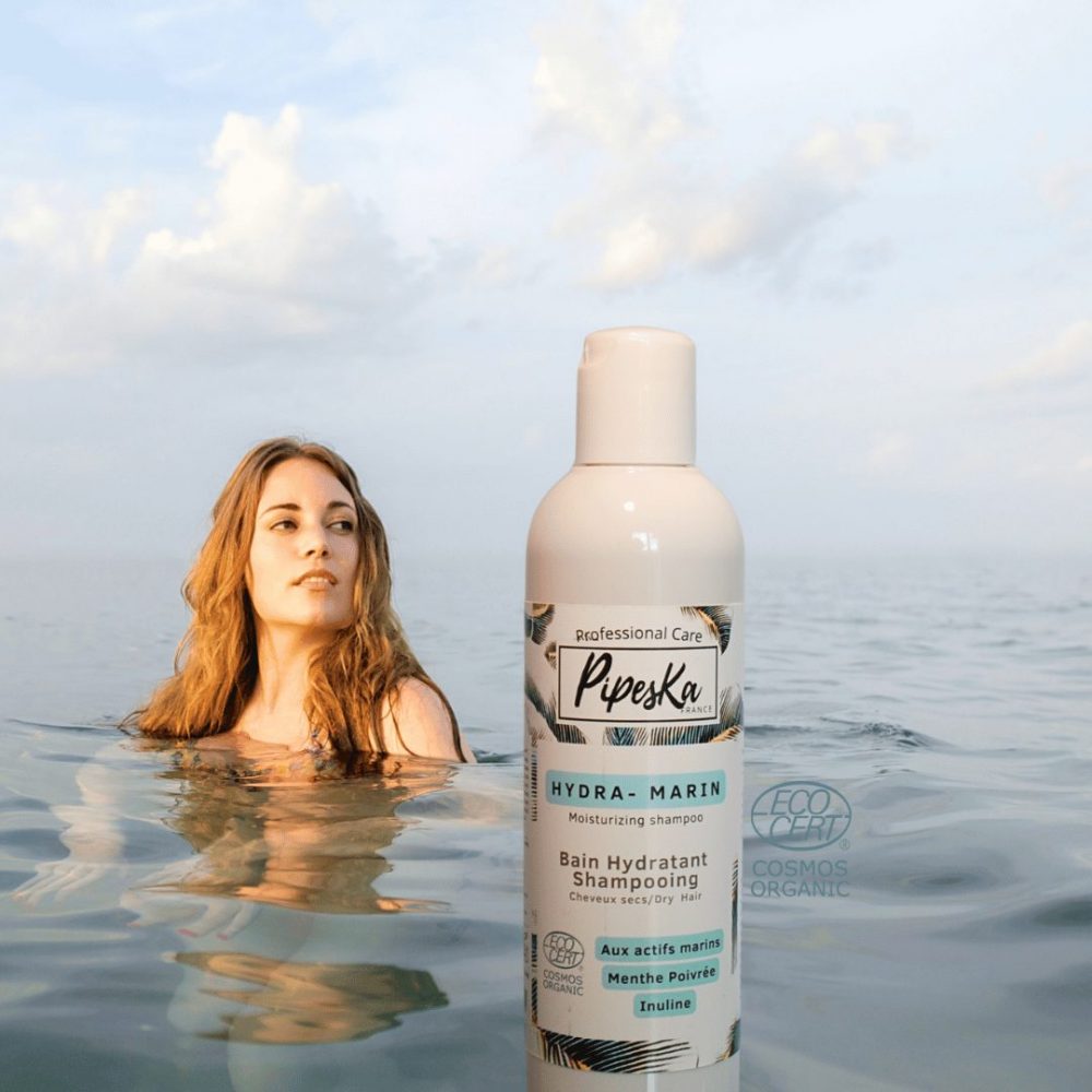 Soin capillaire marin Pipeska - Expertise native pour cheveux fins et délicats Shampooing Hydra Marin Pipeska – Volume & Pureté | COSMOS Organic | 250ml
