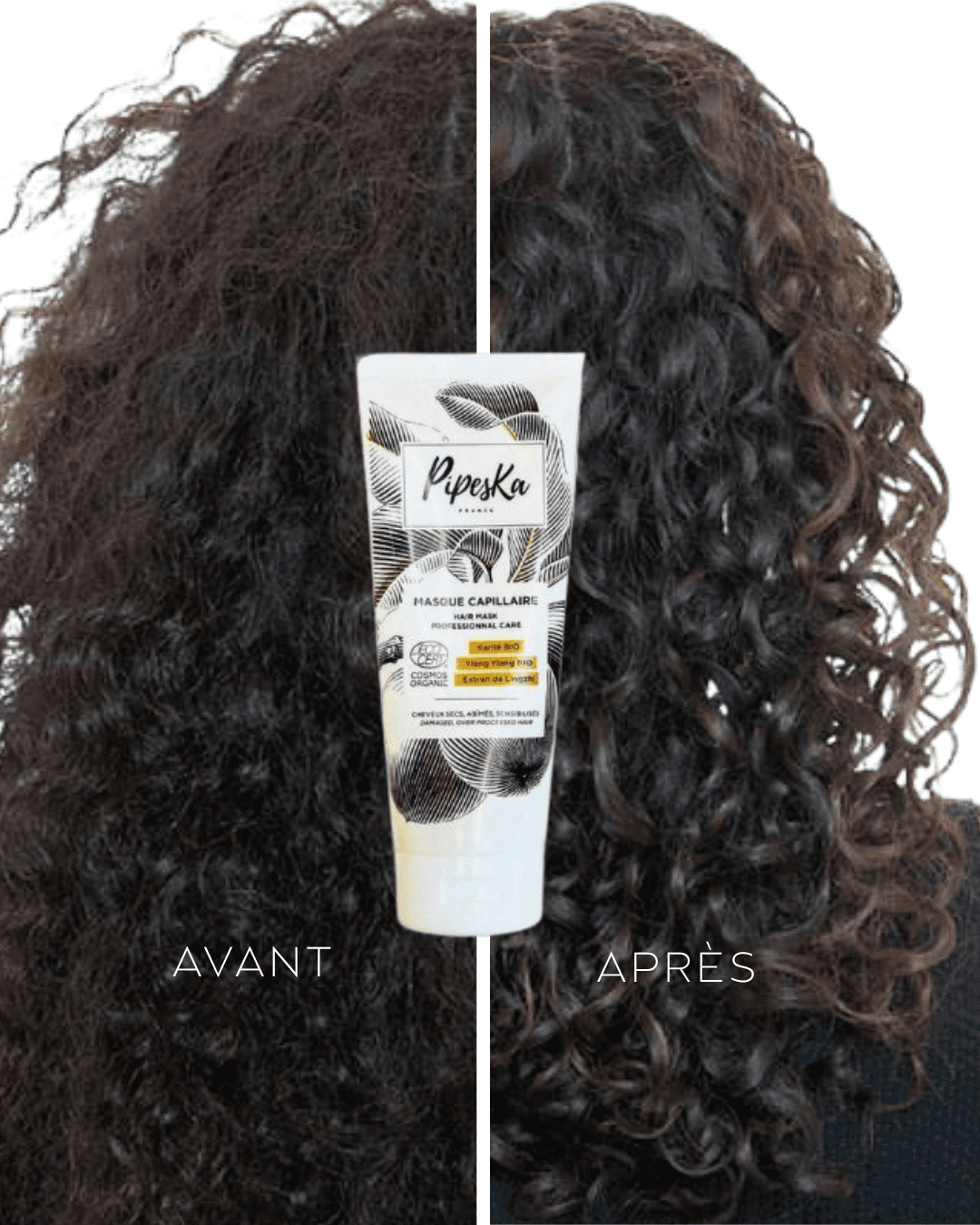 Masque Bio Réparateur – Cheveux Secs & Sensibles | Pipeska Cosmos Organic 200 ml – Image 2