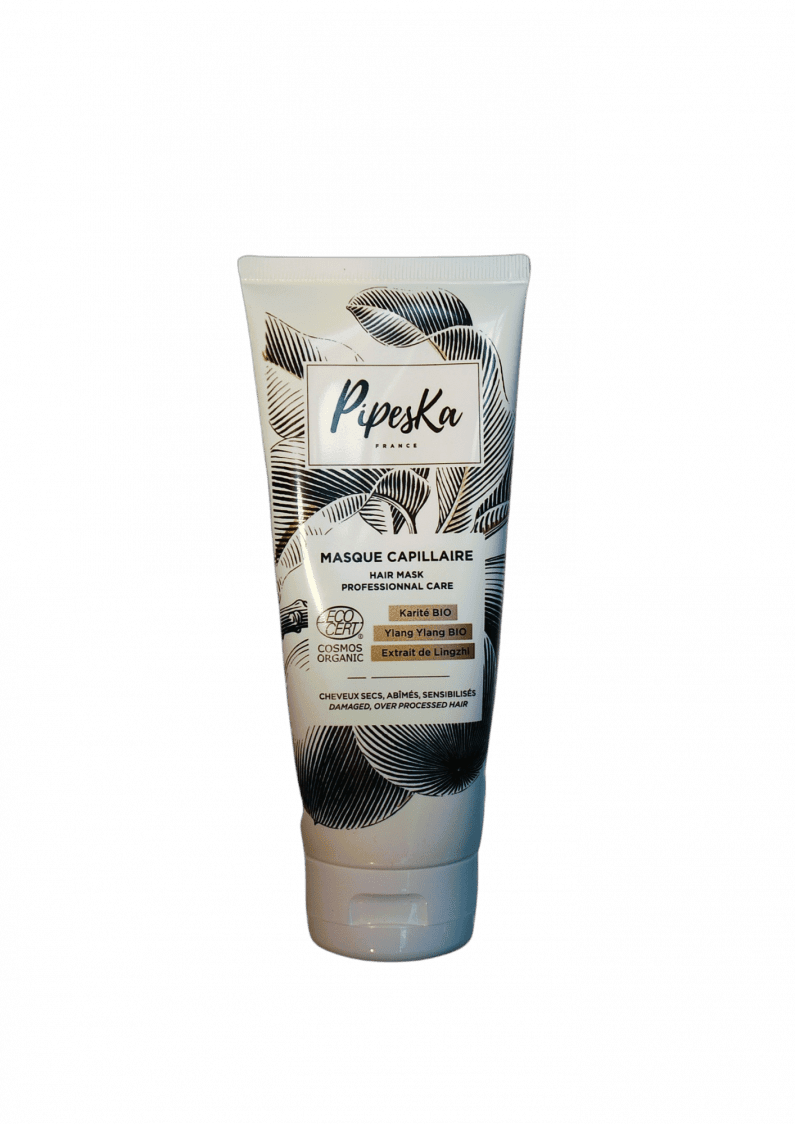 Masque Réparateur COSMOS Organic Pipeska au Lingzhi – Cheveux Bouclés, Frisés & Crépus | 200 ml