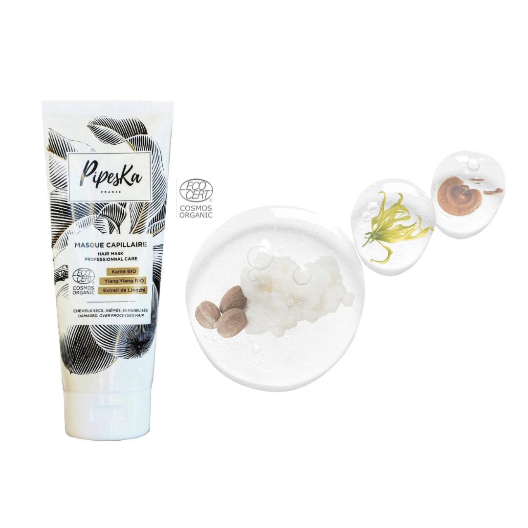 Masque Bio Réparateur – Cheveux Secs & Sensibles | Pipeska Cosmos Organic 200 ml – Image 3