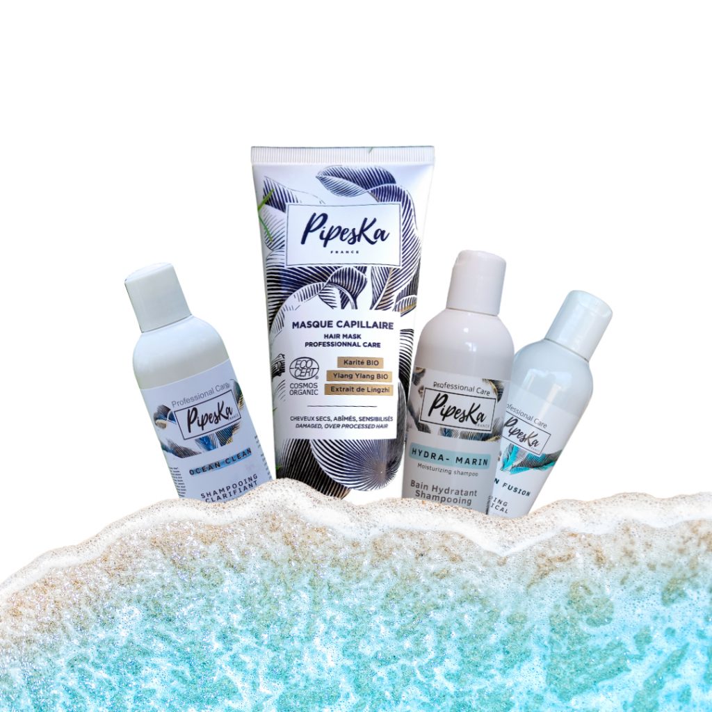 Pipeska gama de cuidado capilar ecológico para cabello rizado, encrespado y encrespado