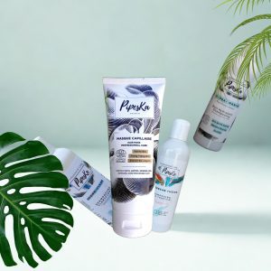 Rituels de soins capillaires bio Pipeska pour cheveux bouclés, frisés et crépus et afro 4C.
