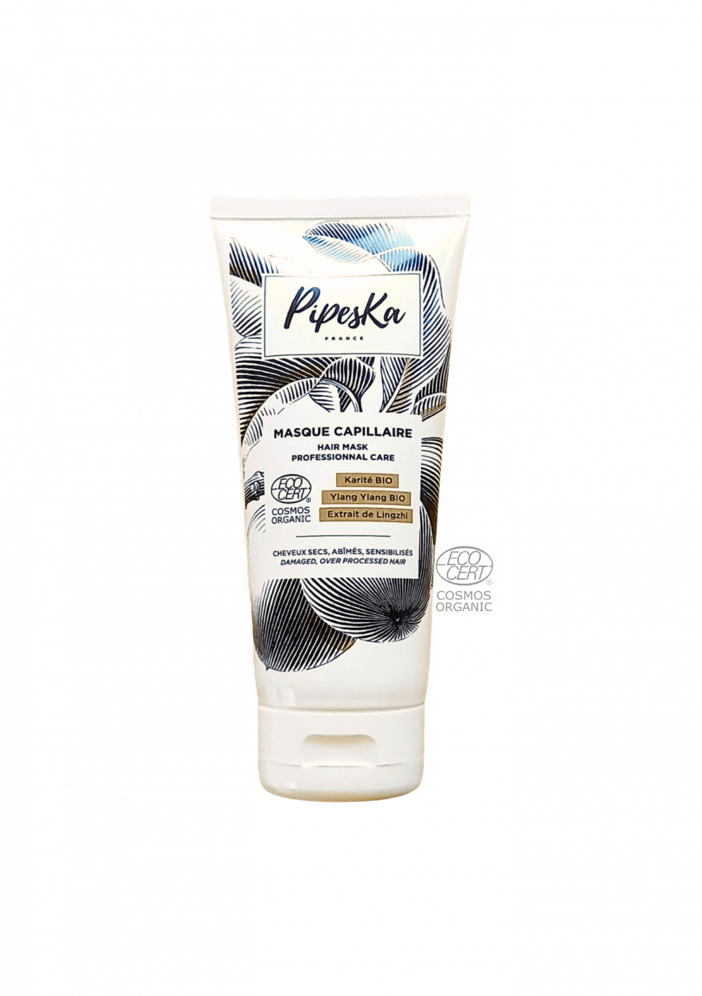 Masque Réparateur au Lingzhi Pipeska - Soin Bio Cheveux Texturés 2A à 4C - Fabriqué en France Mascarilla Reparadora COSMOS Orgánica Pipeska con Lingzhi – Cabello Rizado, Ondulado y Afro | 200 ml